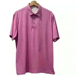Walter Hagen Mens Pink Short Sleeve Polo Size Medium